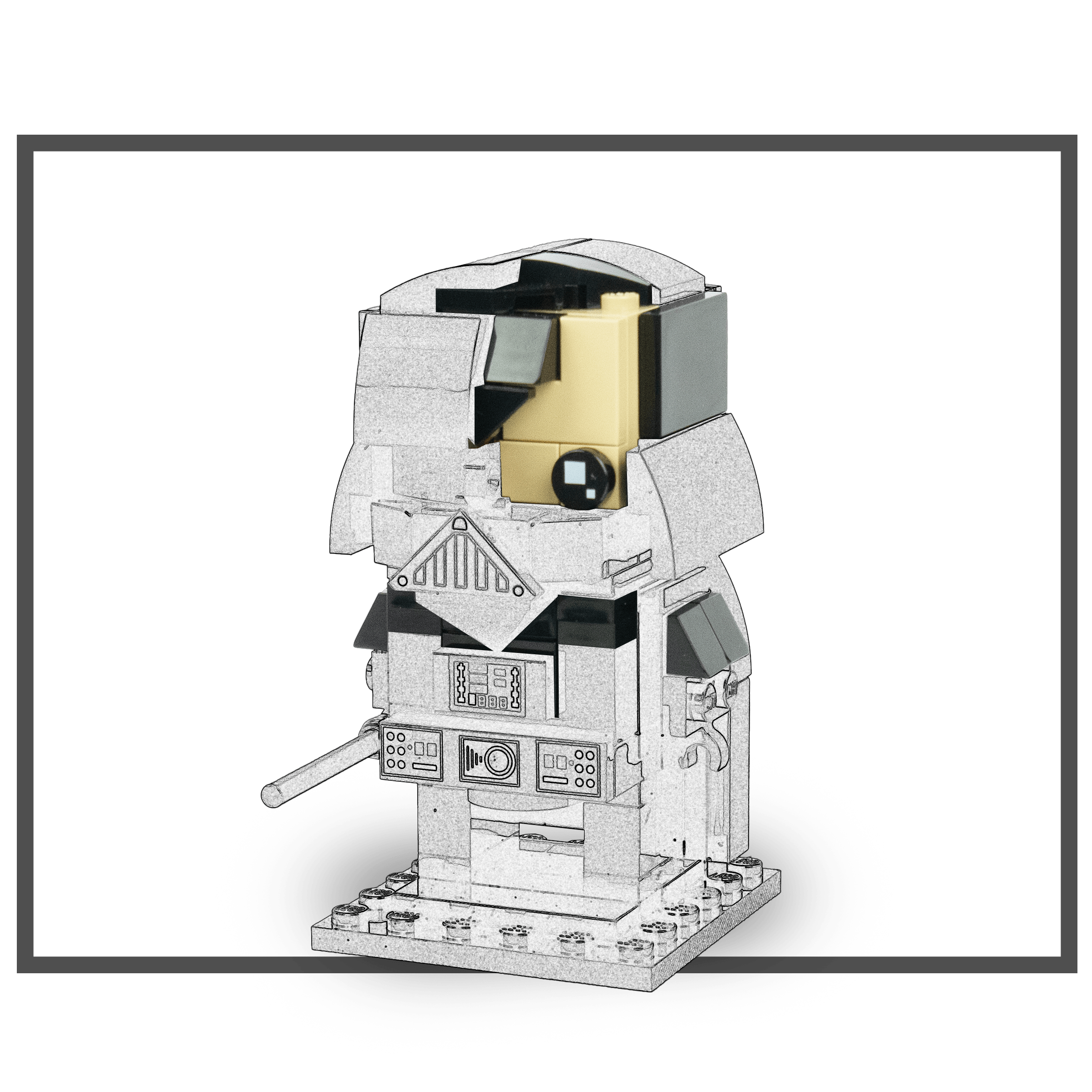 Expansions for Blocky People from Space – brh-007 – DarVad Cut helmet